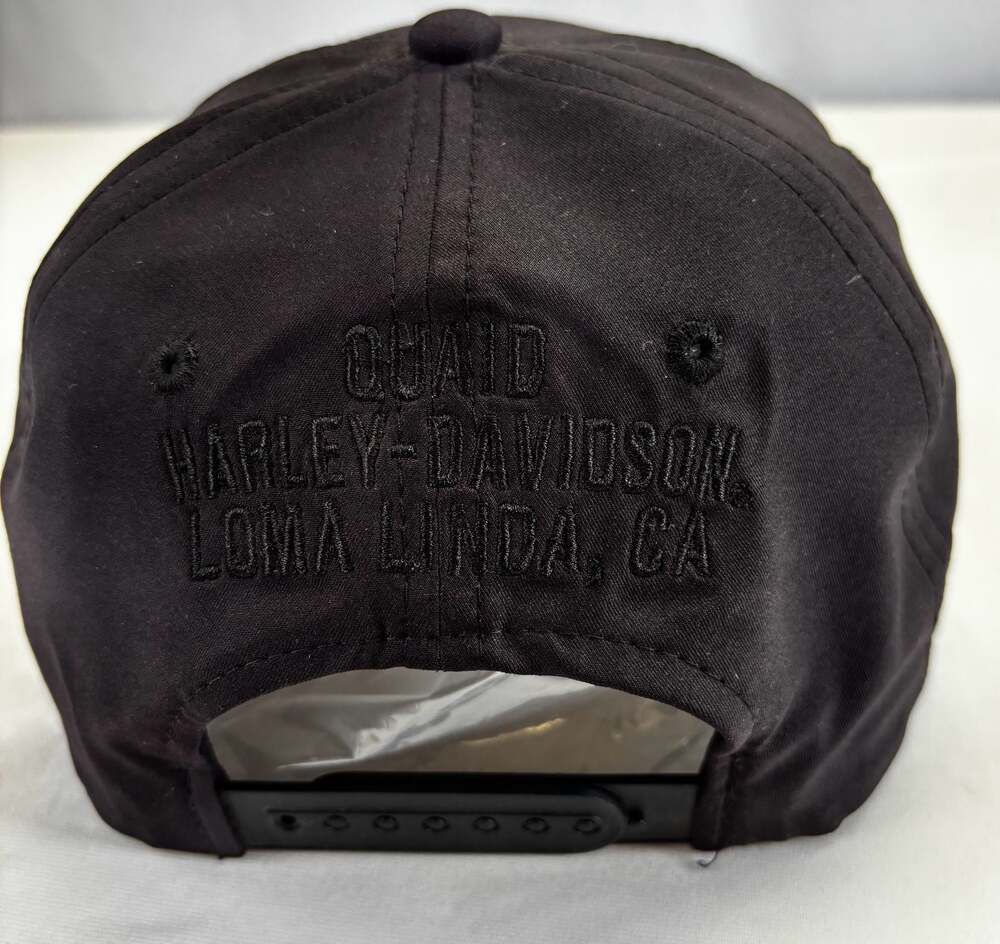 Harley-Davidson Quaid Loma Linda CA Skull Logo Snapback Hat - Picture 6 of 6